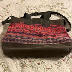 Toms Vibrant colored Patterned Tote / messenger Bag